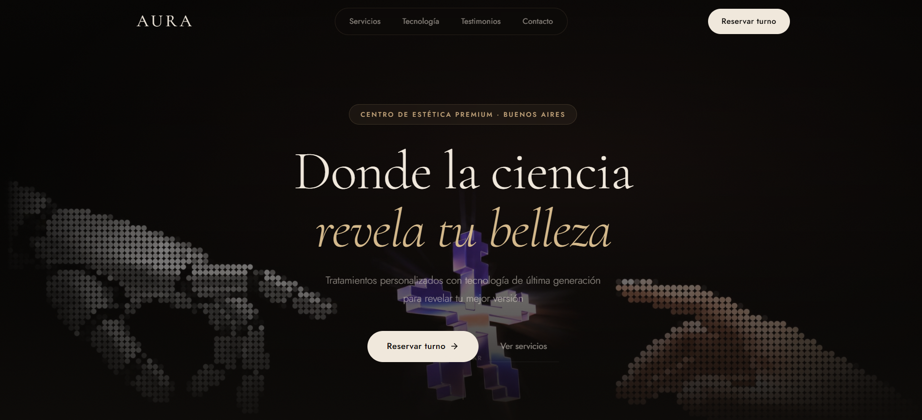Landing Page para centro de estetica
